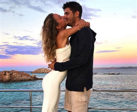 Man Utd Target Alvaro Morata And Wife Alice Campello Enjoy Romantic