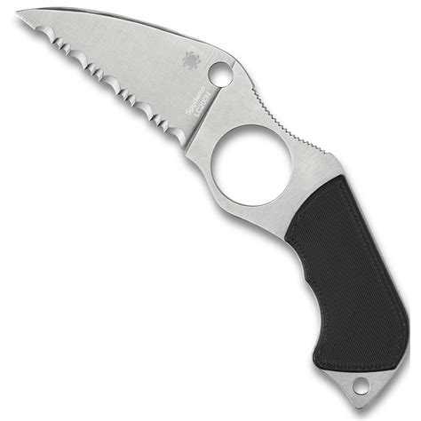 Spyderco Small Swick Fixed Blade Neck Knife Lc200n Spyderedge