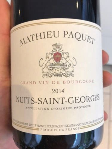 Mathieu Paquet Nuits Saint Georges Vivino US