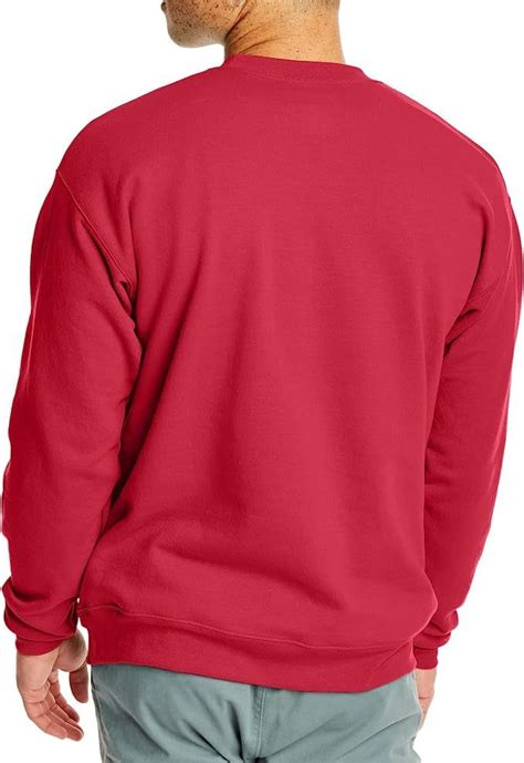 Hanes Mens Ecosmart Fleece Sweatshirt Cotton Blend Pullover Crewneck Sweatshirt For Men 1 Or