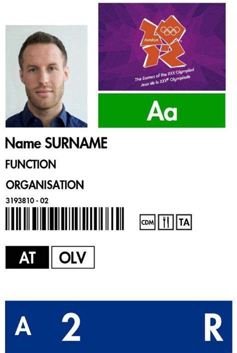 Accreditation Card London Olympic