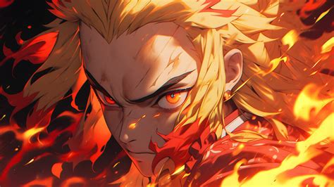 Demon Slayer Rengoku Desktop Wallpaper Rengoku Wallpaper K