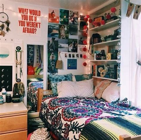 Fun Bold Colors Look Awesome In Boho Dorm Rooms Boho Dorm Room Cool