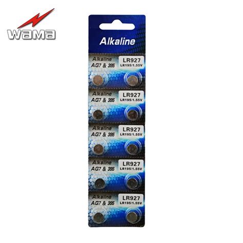 Pcs Lot Wama Ag Alkaline V Button Cell Battery Single Use Lr