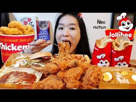 HUGE JOLLIBEE FEAST Chicken Joy Spaghetti Fiesta Noodles No