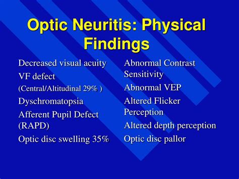 PPT The Neuro Ophthalmology Of Multiple Sclerosis Charles Maxner MD