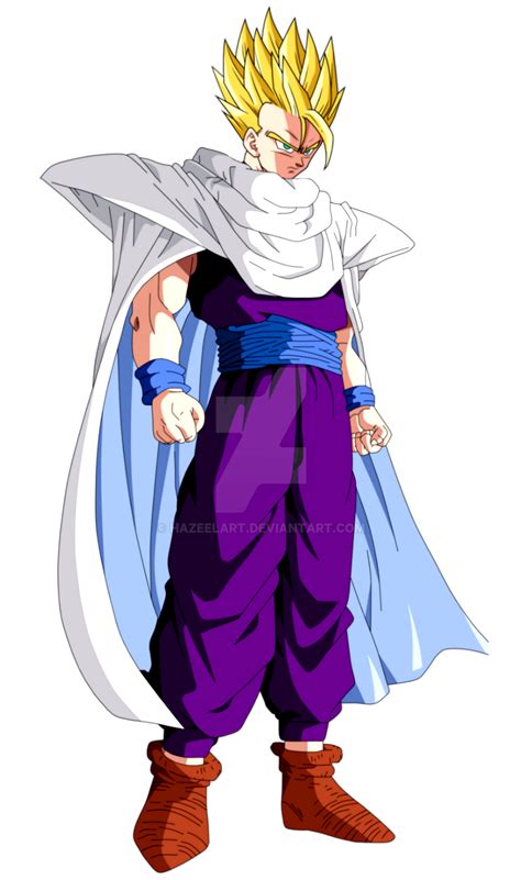 Adult Gohan SSJ - (Piccolo Outfit) by HazeelArt on DeviantArt