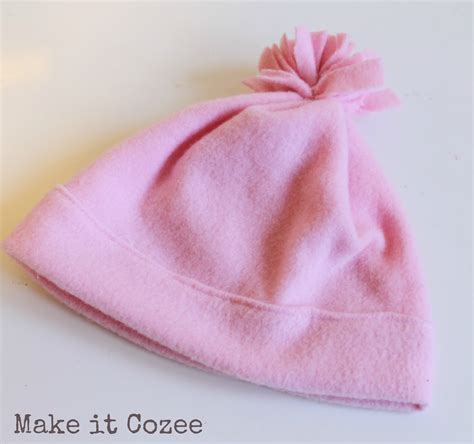 Make It Cozee How To Make Fleece Hat In Minutes