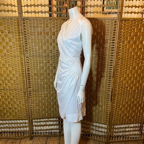 Vintage 70s White Wrap Around Cross Over Wiggle Penci Gem