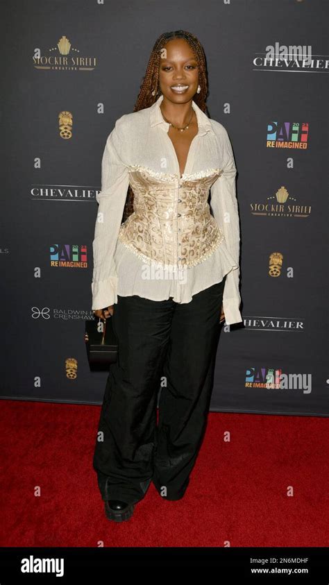 Los Angeles Ca 09th Feb 2023 Novi Brown Attends The 2023 Opening Night Gala For The Pan