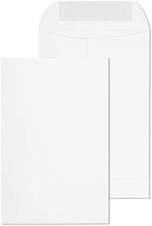 EnDoc 9x12 Open End Self Seal Envelopes Bright White 28lb Heavyweight