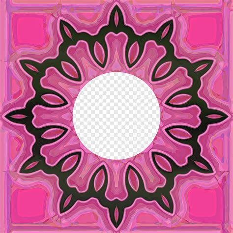 Frame Round Scrapbook Decorative Pink Png PNGWing