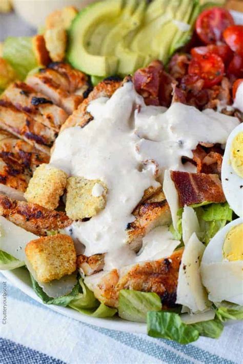 Chicken Avocado Caesar Salad Recipe Butter Your Biscuit