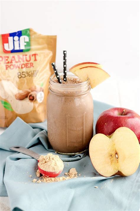 Chocolate Peanut Butter Apple Protein Shake With Images Apple