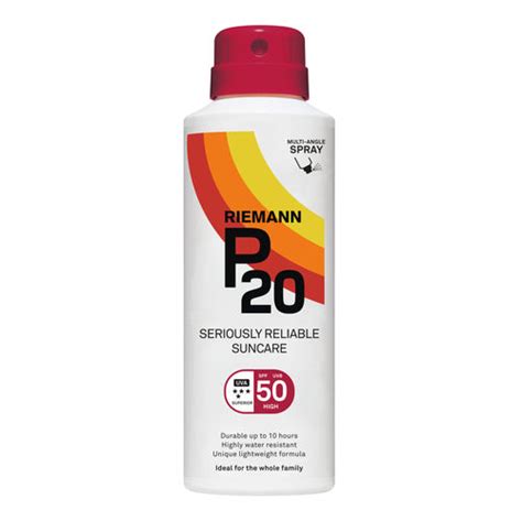 P20 Aurinkosuojasuihke SPF 50 150 Ml Yliopiston Verkkoapteekki