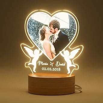 Bemaystar Cadeau Saint Valentin Homme Femme Couple Lampe