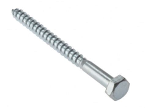 Hertings Hex Head Coach Screws Zinc M6 X 50mm