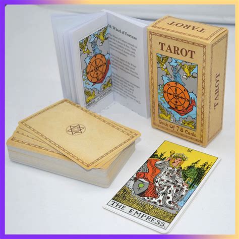 Original Tarot Cards Deck 78 Sheets The Classic Tarot Card With