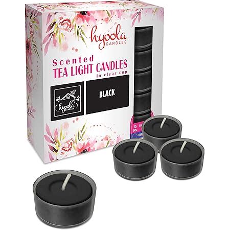 Amazon De Candelo Er Set Duft Kerzen Ambiente Duftteelichter Black