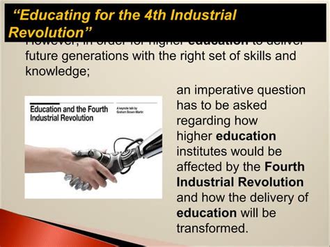 Education for the 4th Industrial Revolution