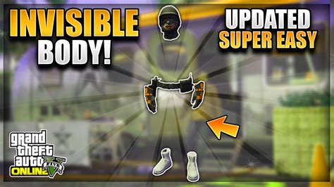 UPDATED EASY FULLY INVISIBLE BODY GLITCH IN GTA 5 ONLINE 1 68 GTA 5