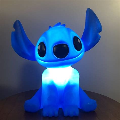 Luminária Abajur Personagem Stitch Alien Alienígena Et Lilo