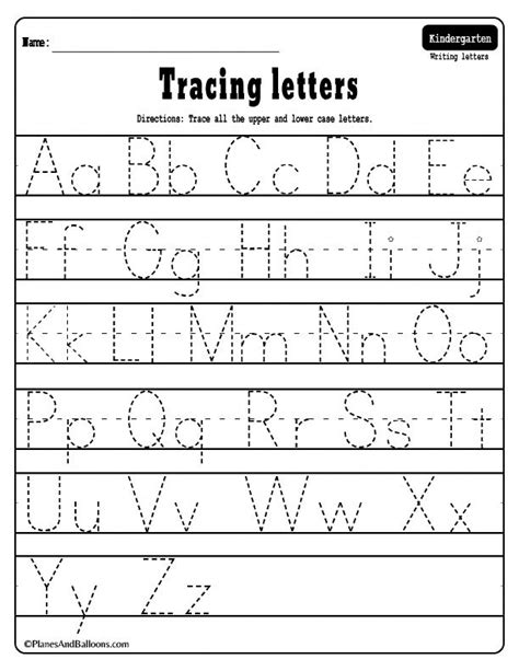 Alphabet Sheets To Trace