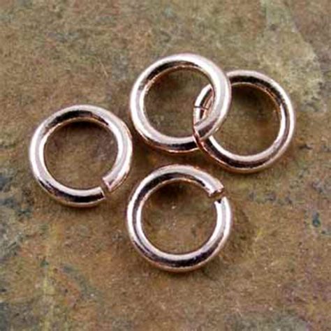 High Quality Rose Gold Plated Jump Ring Mm Wire Mm Outside