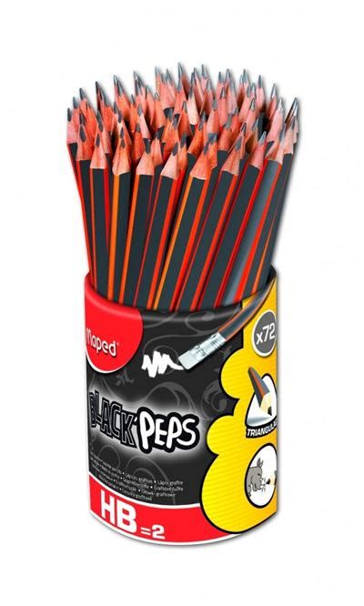 Crayon Papier Hb Maped Graphite Embout Gomme Black Pep S Pot De