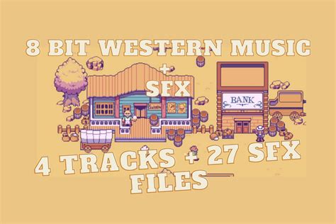 8 bit western music pack + sound effects | Audio Music | Unity Asset Store