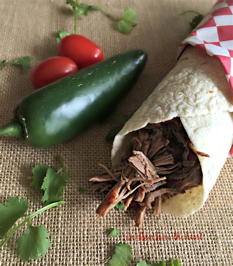 Crock Pot Shredded Beef Burritos An Affair From The Heart