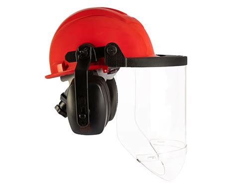 Capacete modelo 801 Protetor Facial Alto Impacto e Abafador de Ruídos