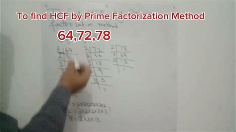 Hcf Kaise Nikalte Haihow To Find Hcfprime Factorization Method