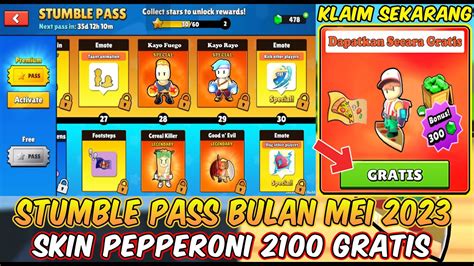 Bocoran Stumble Pass Bulan Mei Dan Cara Mendapatkan Skin Pepperoni