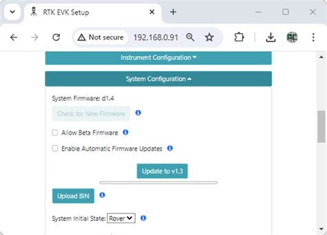 Firmware Update Menu Sparkfun Rtk Everywhere Product Manual