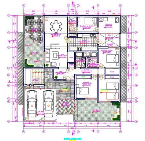 Modern Bungalow House Plan Cadbull