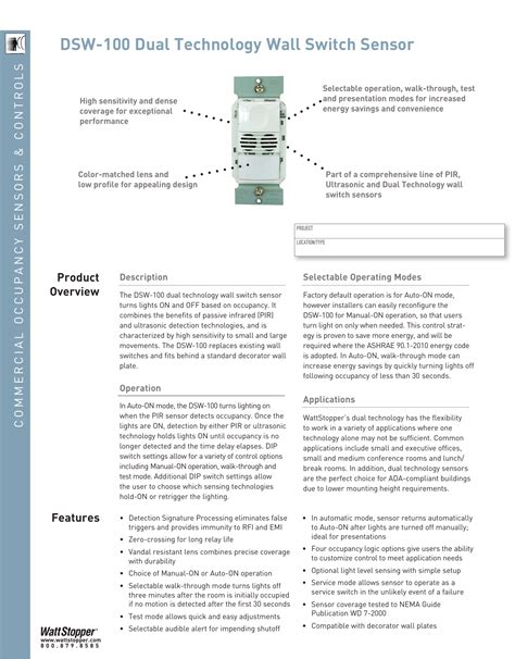 Wattstopper Wiring Diagrams