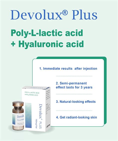 Devolux Poly L Lactic Acid Filler Collagen Skin Booster Injection Grade Plla Filler Korea For