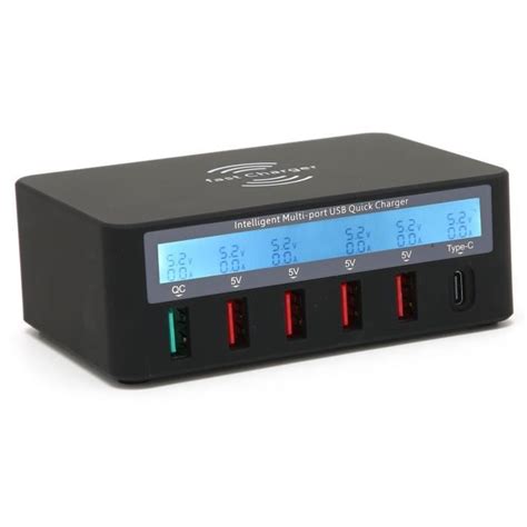 DEX Sonew Chargeur Hub USB Sans Fil Multi Port USB Rapide Avec