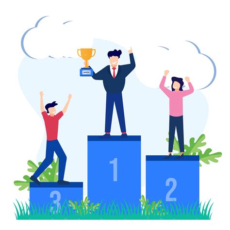 ilustración vectorial gráfico personaje de dibujos animados de logros