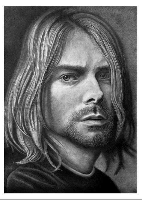 Kurt Cobain Nirvana Graphite Pencil On Paper Art