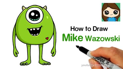 Easy Mike Wazowski Drawing