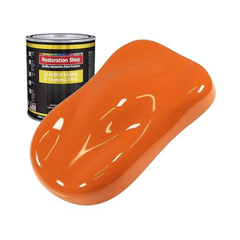 Buy Restoration Shop Omaha Orange Acrylic Enamel Auto Paint Quart