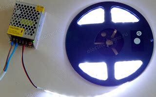 Светодиодная лента 220 В: подключение + схема, видео