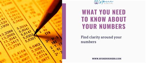 What You Need To Know About Your Numbers Spire Business Inc