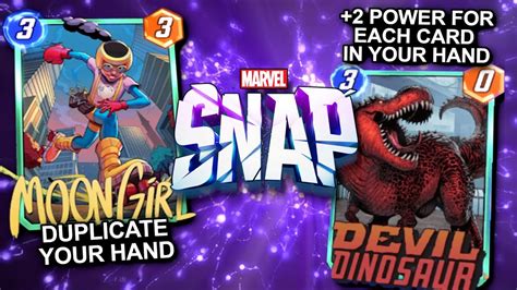 Handlock But In Marvel Snap Devil Dinosaur Moon Girl Youtube