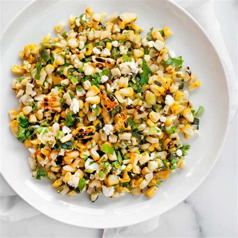 Grilled Corn Poblano Salad Last Ingredient