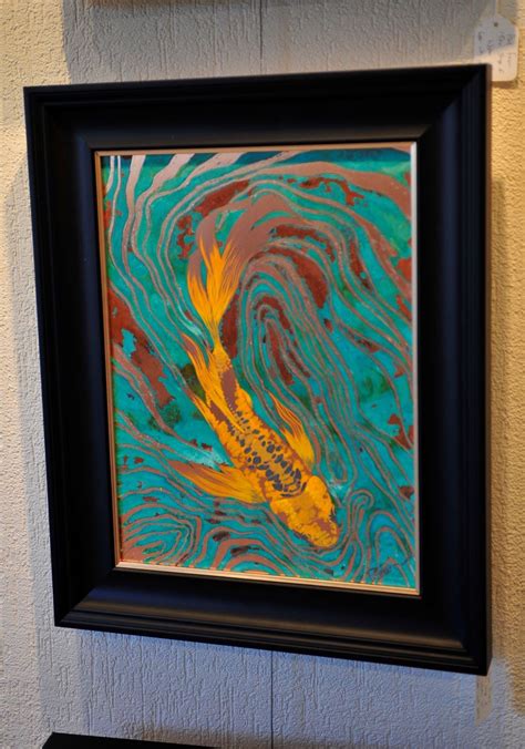 Paul Fearn The Shape Of Water II Buy Koi Painting No Naked Walls