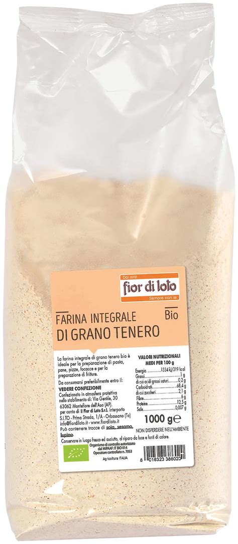 Farina Integrale Di Grano Tenero Fior Di Loto Agricoltura Biologica