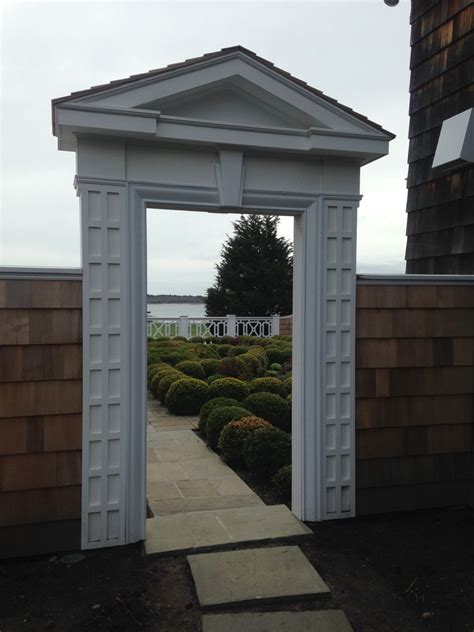 Upper Parterre Garden Wall And Entry Traditional Landscape Boston